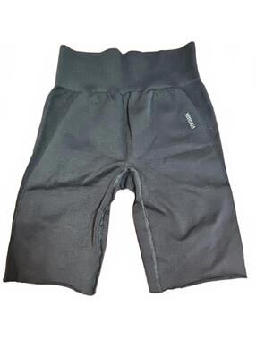 Gymshark Flex Cycling Biker Shorts In Black Grey Charcoal - Size S